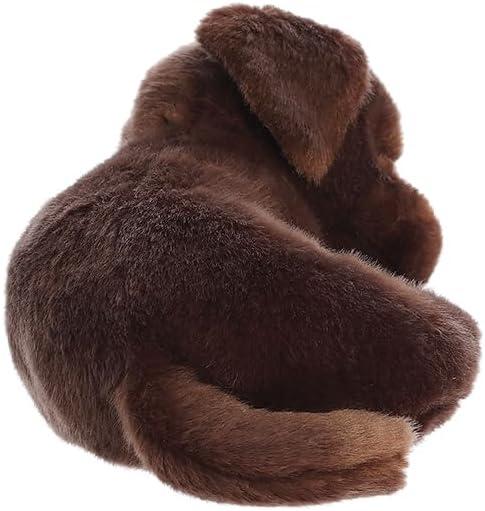 imageAurora Adorable Miyoni Tots Sleepy Chocolate Lab Pup Stuffed Animal Lifelike Details Make a Cherished Companion Perfect for Decorating Bedrooms or Classrooms 10 Inches