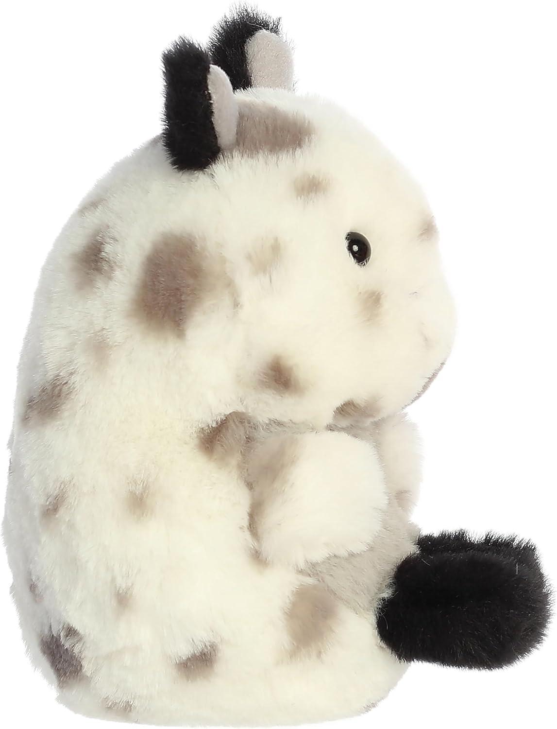 imageAurora Playful Rolly Pet Serendipity Sea Bunny Stuffed Animal Compact Size for OnTheGo Fun for Adults Kids Birthdays and Anniversaries White 5 Inches