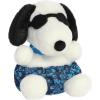 imageAurora Adorable Peanuts Palm Pals Surfer Snoopy Stuffed Animal  Officially Licensed Toys for All Snoopy Fans  Nostalgic Gift for Adults and Birthday Celebrations  White 5 Inches