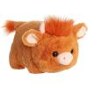 imageAurora Adorable Spudsters Hamish Highland Cow Stuffed Animal  Round Shape Makes for Comforting Cuddles  Perfect for Kids All Ages and Animal Loving Adults  Brown 105 Inches