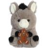 imageAurora Festive Rolly Pet Denver Donkey Stuffed Animal  Compact Size for OnTheGo Fun  for Adults Kids Birthdays and Anniversaries  Gray 6 Inches