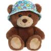 imageAurora Vibrant SmileyWorld Bucket Hat Bear Stuffed Animal  EyeCatching Designs for Retro Decor  Toys for Bedrooms Birthday Gifts and Celebrations  Brown 7 Inches