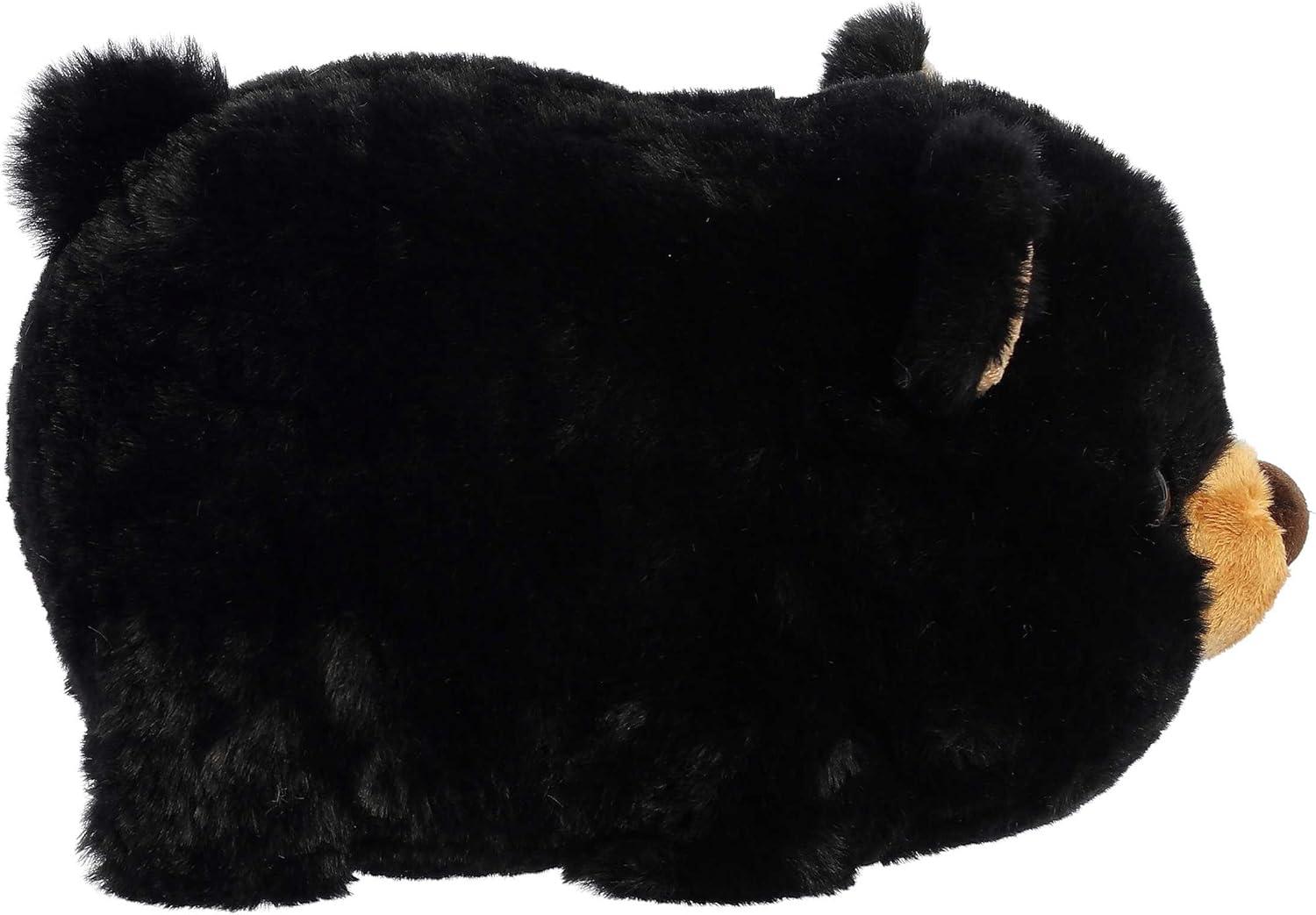 imageAurora Adorable Spudsters Briar Bear Stuffed Animal Round Shape Makes for Comforting Cuddles Perfect for Kids All Ages and Animal Loving Adults Black 105 Inches