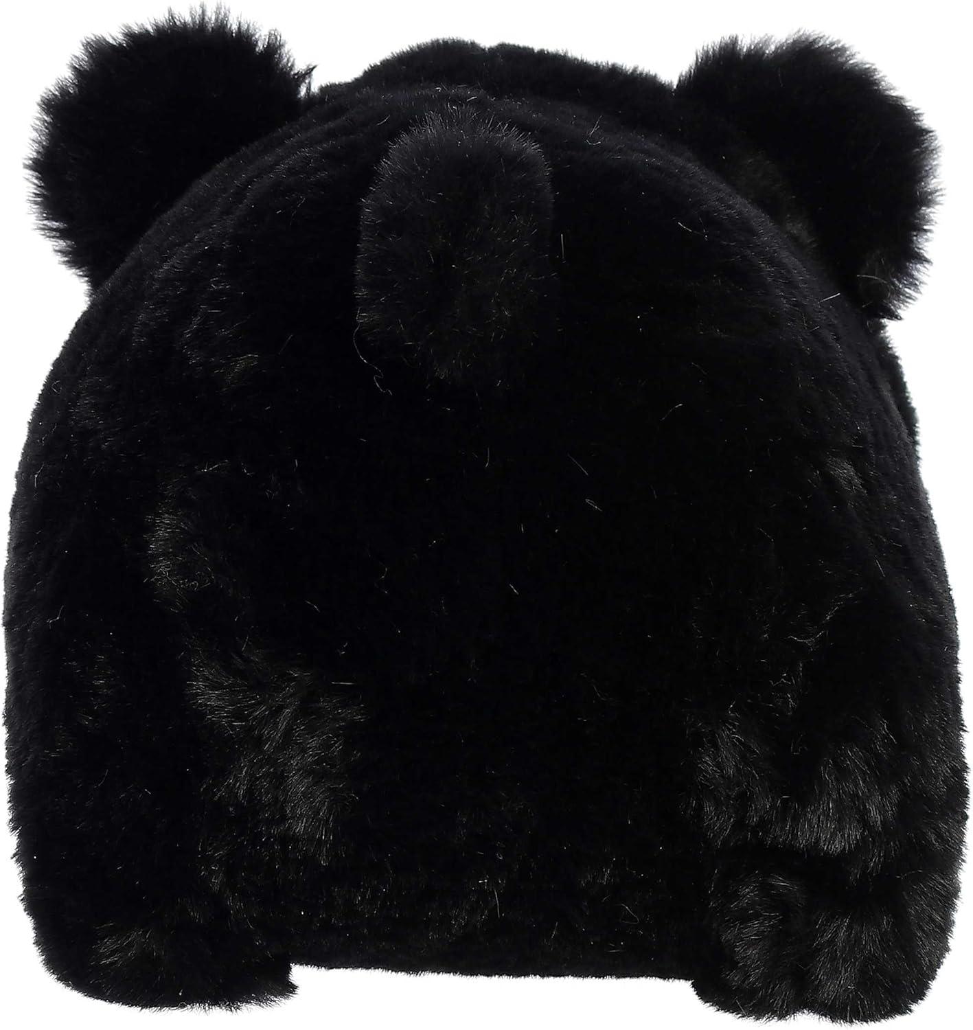 imageAurora Adorable Spudsters Briar Bear Stuffed Animal Round Shape Makes for Comforting Cuddles Perfect for Kids All Ages and Animal Loving Adults Black 105 Inches