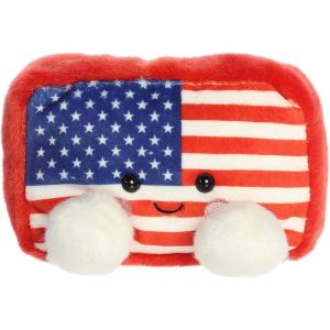 Aurora® Adorable Palm Pals™ Indivisible Flag™ Stuffed Animal – Fun Collectible Plush for Kids and Adult Collectors – Perfect for Decorating Rooms and Birthday Gifts – Multicolor 5 Inches