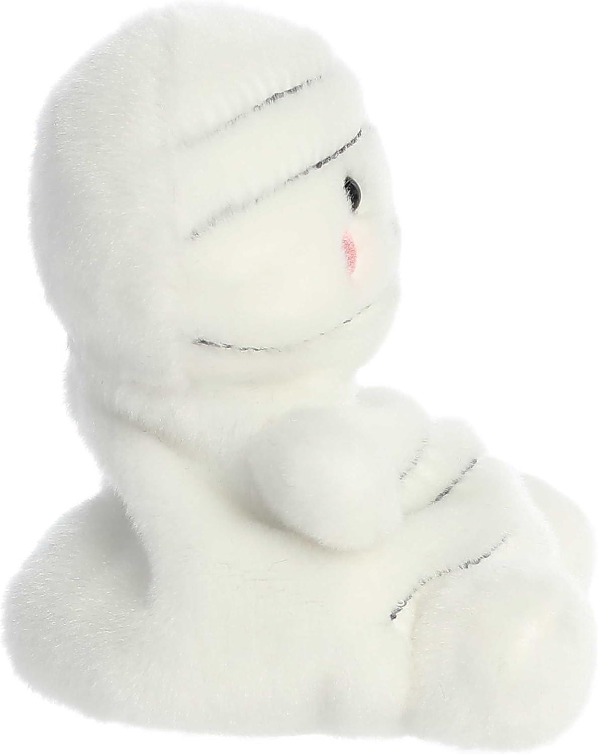 imageAurora Spooky Palm Pals Brendan Mummy Stuffed Animal PocketSized Play Collectable Fun White 5 Inches
