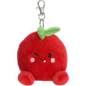 Aurora Adorable Palm Pals Cordial Cherry Clip-On – Fun Collectible Plush for Kids and Adult Collectors – Perfect for Decorating Rooms and Birthday Gifts – Red 4 Inches